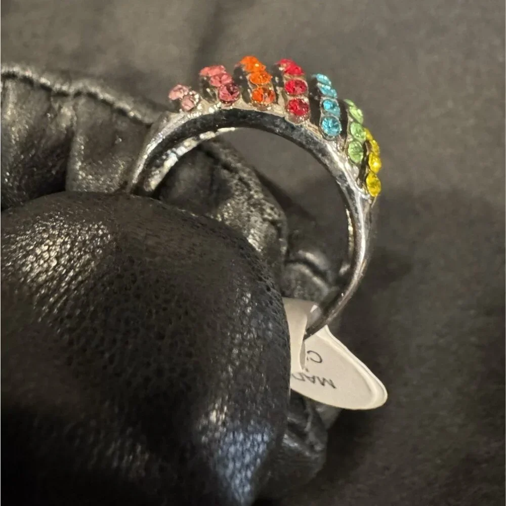 NEW Premier Designs Fashion CZ Rainbow Colors Ring Women 19 US 9.5